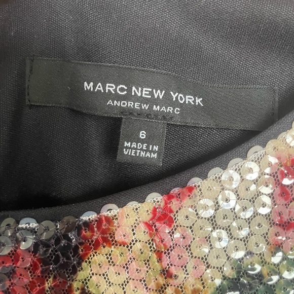 Sequin Floral Marc New York Dress - Picture 4 of 4